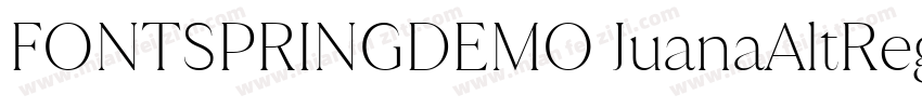 FONTSPRINGDEMO JuanaAltRegular字体转换